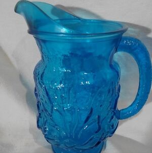 Anchor Hocking Vibrant Blue Glass Pitcher